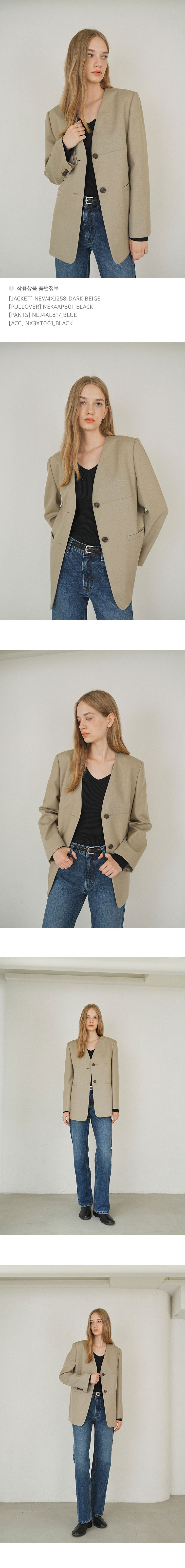Collarless Stitch Jacket NEW4XJ258_96 - 감도 깊은 취향