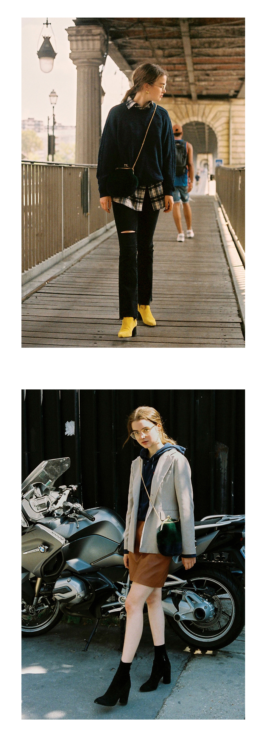 레이브(RAIVE) Fake fur bag (Green)_VX8AG0890