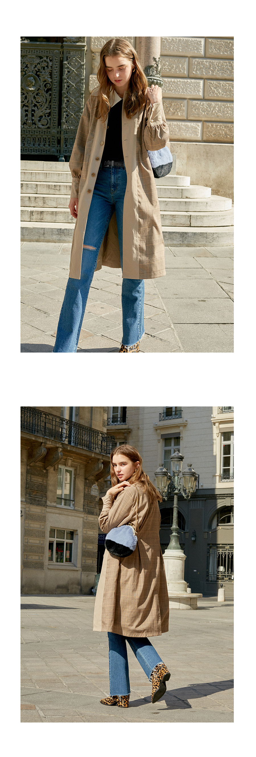 레이브(RAIVE) Fake fur bag (Green)_VX8AG0890