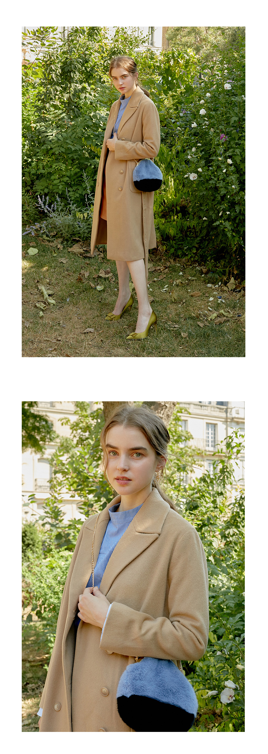 레이브(RAIVE) Fake fur bag (Green)_VX8AG0890