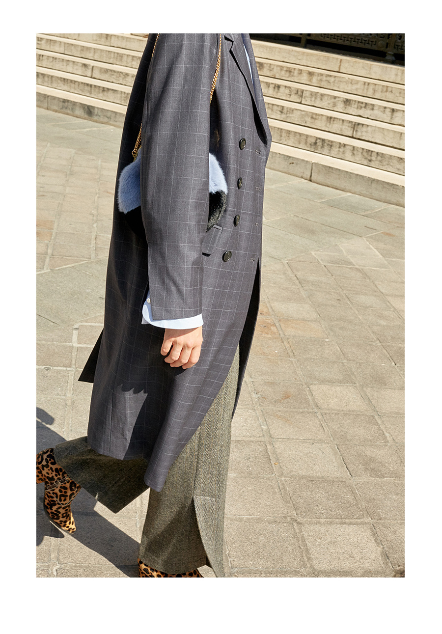 레이브(RAIVE) Fake fur bag (Green)_VX8AG0890