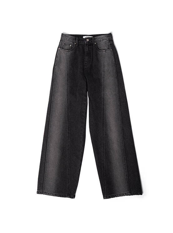 Stripe Washing Denim Pants in Black VJ3AL384-10