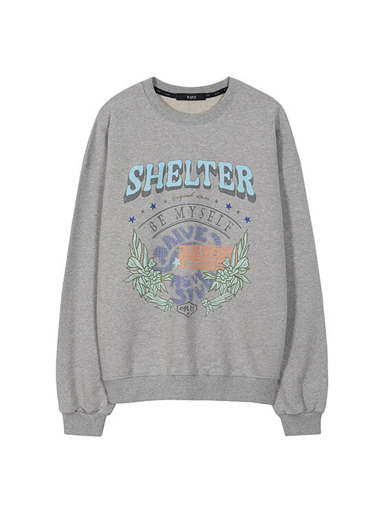 Shelter Graphic Sweatshirt in L/Grey VW3AE104-11