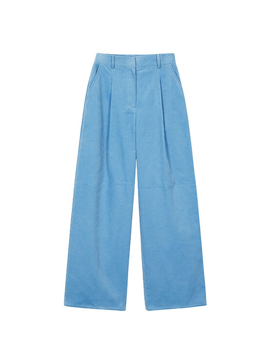 Corduroy Wide Pants in Blue VW3WL360-22