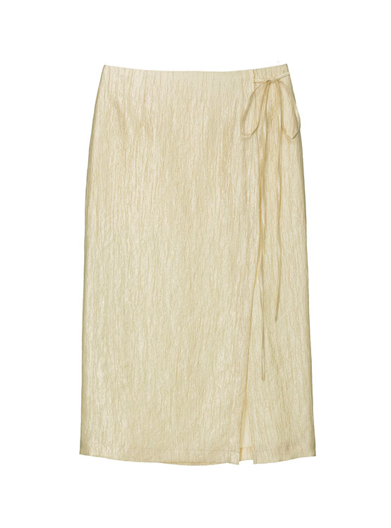 Linkle Silky Skirt in Butter VW4MS235-DS