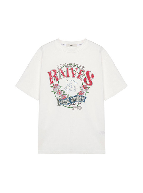 [01S 6/28 예약배송] Vintage Rose Graphic T-shirt in White VW4SE027-01