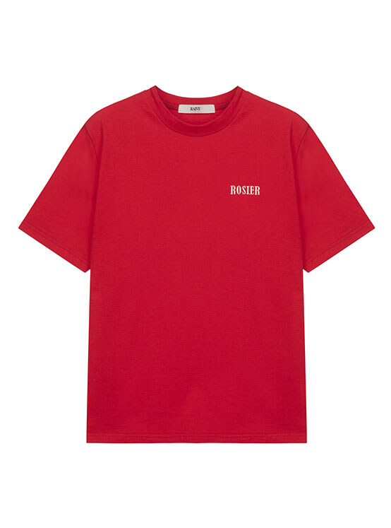 Rosier Logo T-Shirt in Red VW4SE032-63