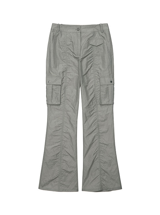 Cargo Shirring Pants in Grey VW4SL142-12
