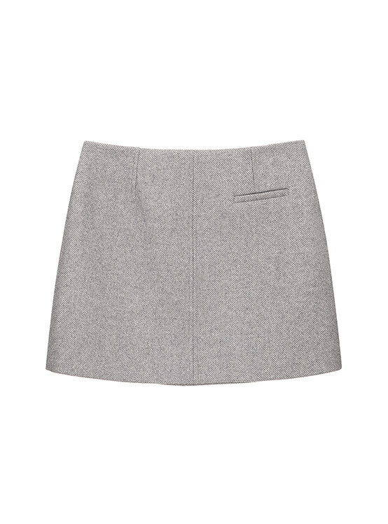 One-Pocket Mini Skirt in Grey VW4SS121-12