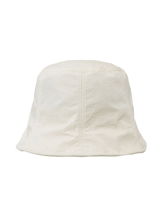 Ribbon Strap Bucket Hat in Ivory VX4MA312-03