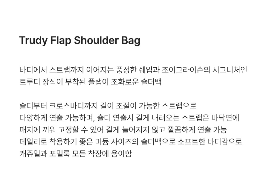 TRUDY FLAP SHOULDER BAG