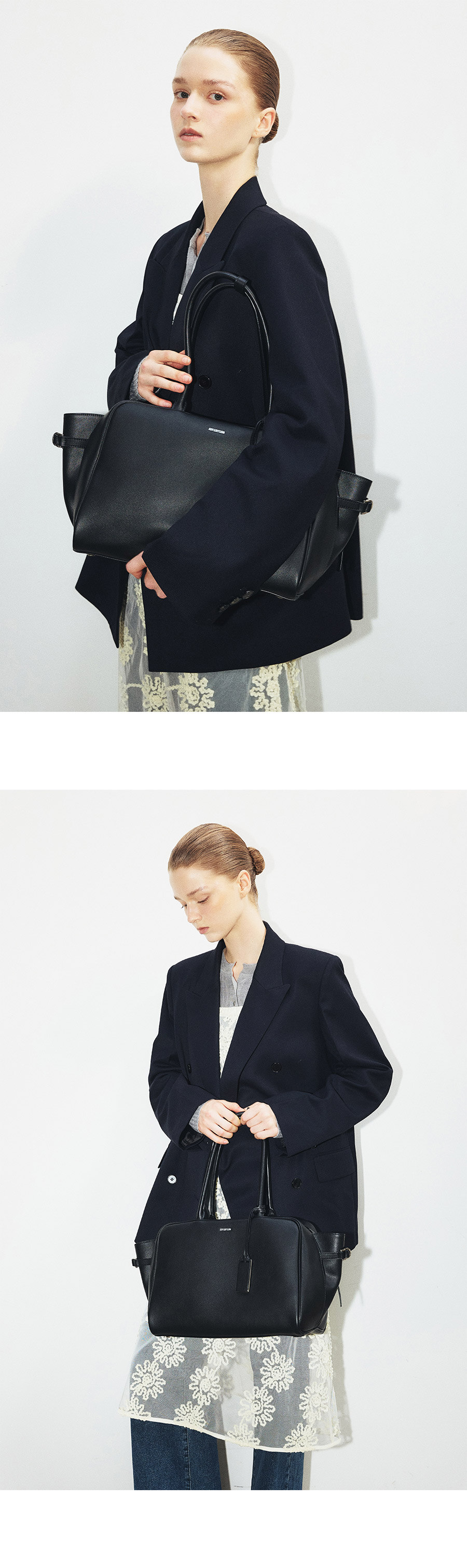 ◆JOY GRYSON◆ Portia Tote Bag Large LW4AB5940_10 JOY GRYSON] Portia Tote Bag Large BLACK / 韓国発 (JOY GRYSON