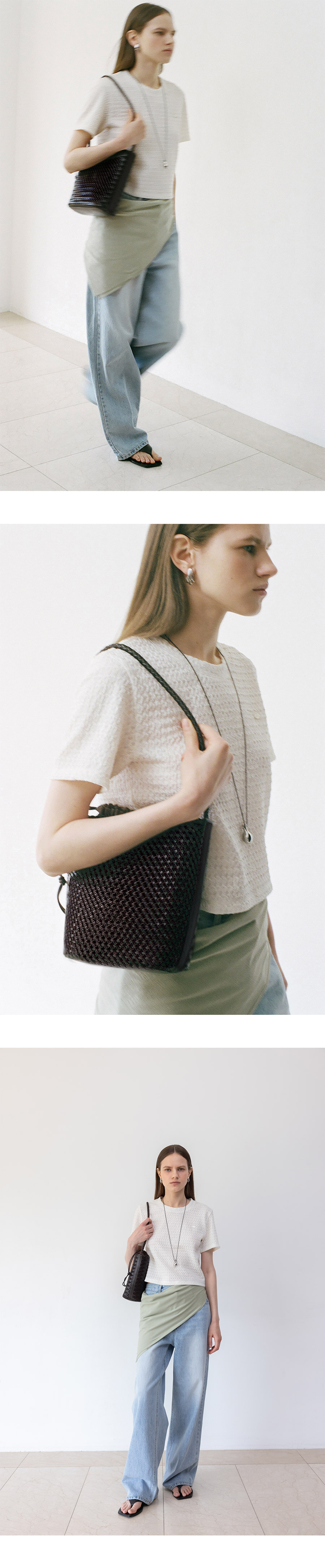 [LOEUVRE] Brise Shoulder Small ★人気★ LOEUVRE ♥ Brise Shoulder Small/ 追跡付 (LOEUVRE/ショルダー