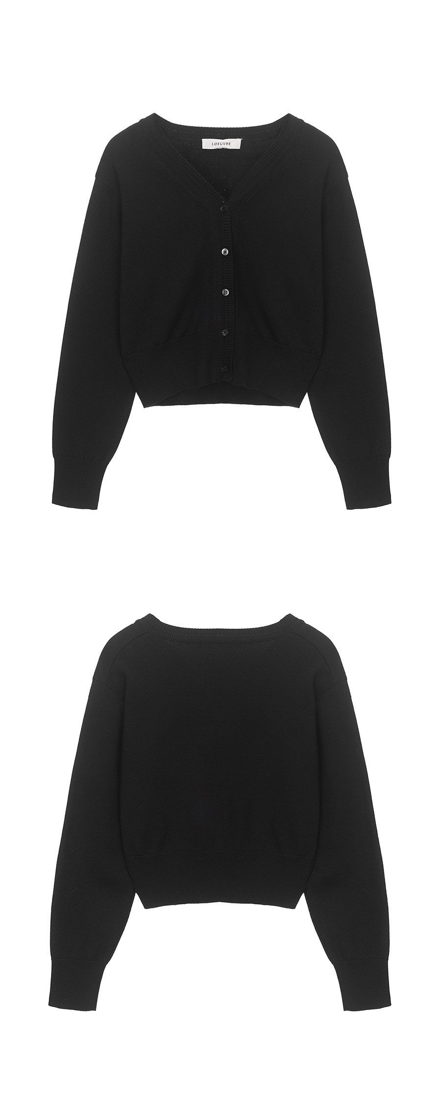 MUSINSA | LOEUVRE V-Neck Knit Cardigan SK4AD844-10