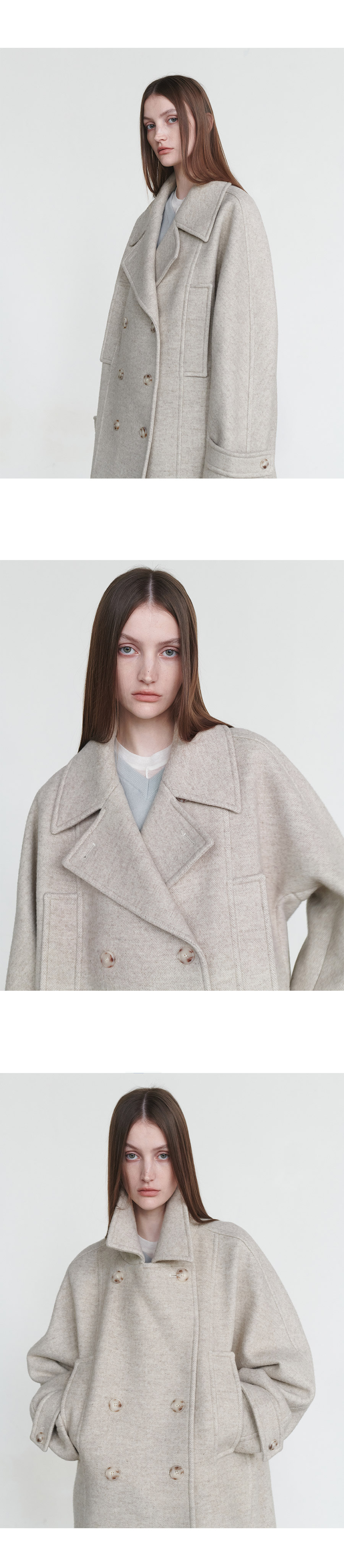 Half Double Pea Coat SW4WH911-9L - 감도 깊은 취향 셀렉트샵 29CM