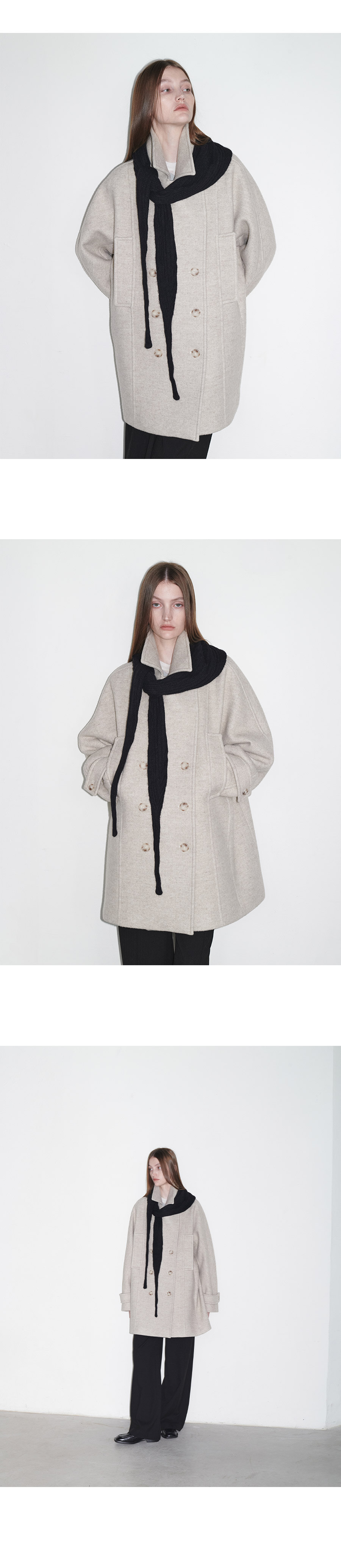 Half Double Pea Coat SW4WH911-9L - 감도 깊은 취향 셀렉트샵 29CM