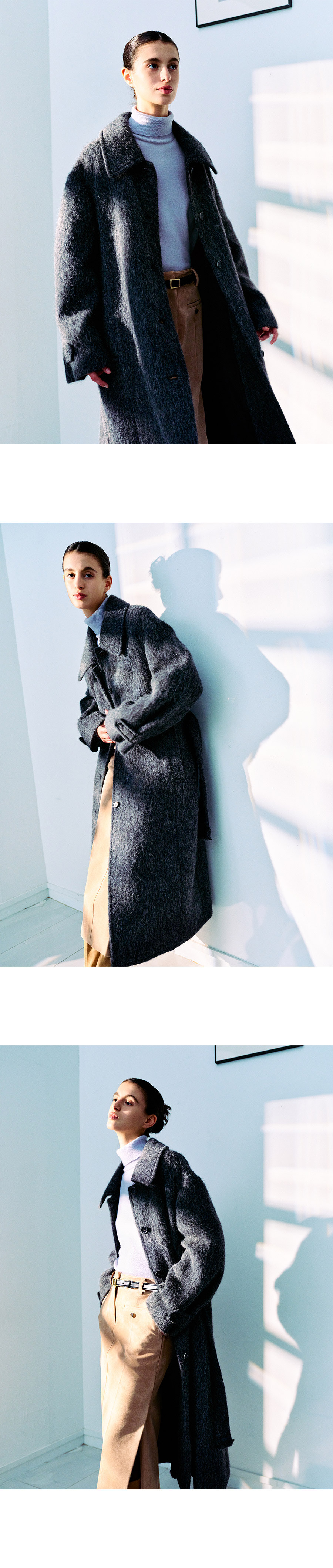 コート LOEUVRE Wool Blended Single Coat SW4WH9169E Designer fashion, Seoul-fully created | W Concept