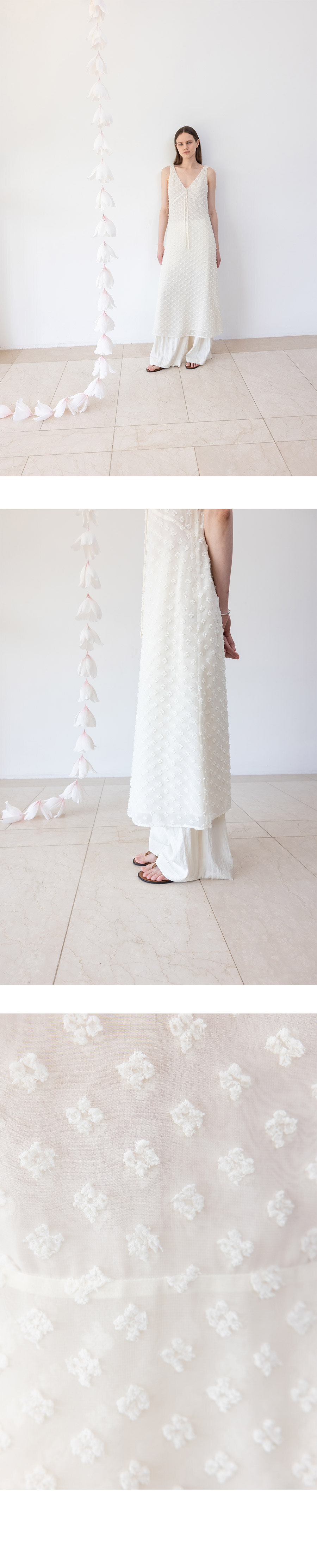 ● LOEUVRE ● Sheer Lace Sleeveless Dress SW5MO274-9A MUSINSA | LOEUVRE Sheer Lace Sleeveless Dress SW5MO274-9A