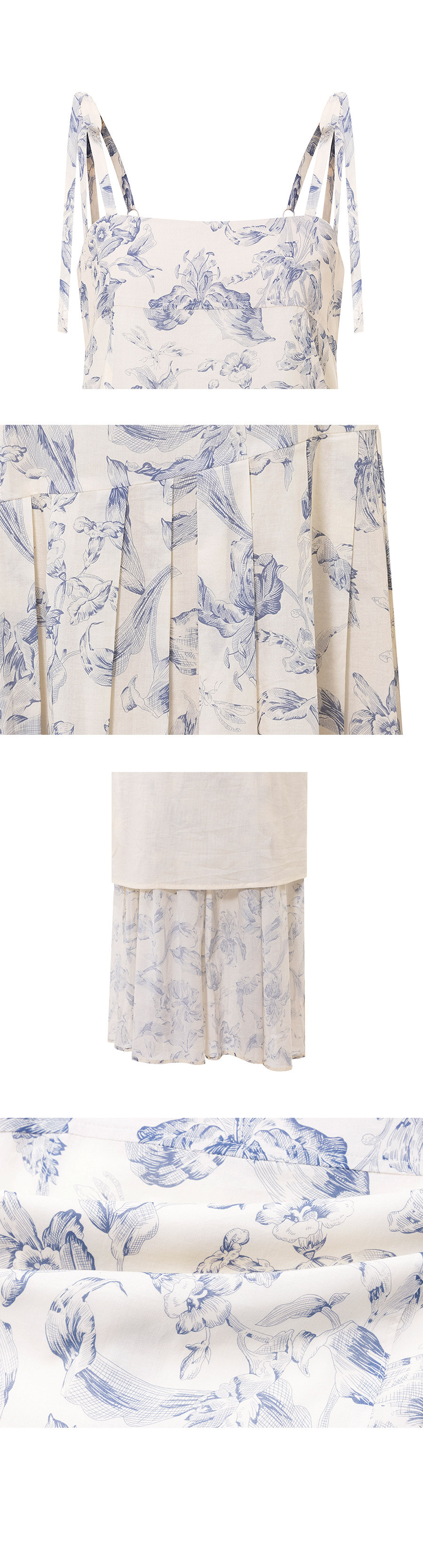 [LOEUVRE] Flower Pattern Bustier Layered Maxi Dress /追跡付 MUSINSA | LOEUVRE Flower Pattern Bustier Layered Maxi Dress