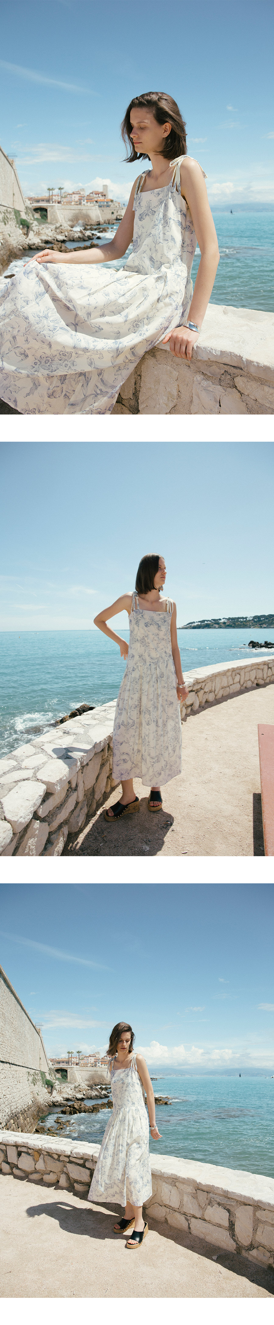 [LOEUVRE] Flower Pattern Bustier Layered Maxi Dress /追跡付 MUSINSA | LOEUVRE Flower Pattern Bustier Layered Maxi Dress