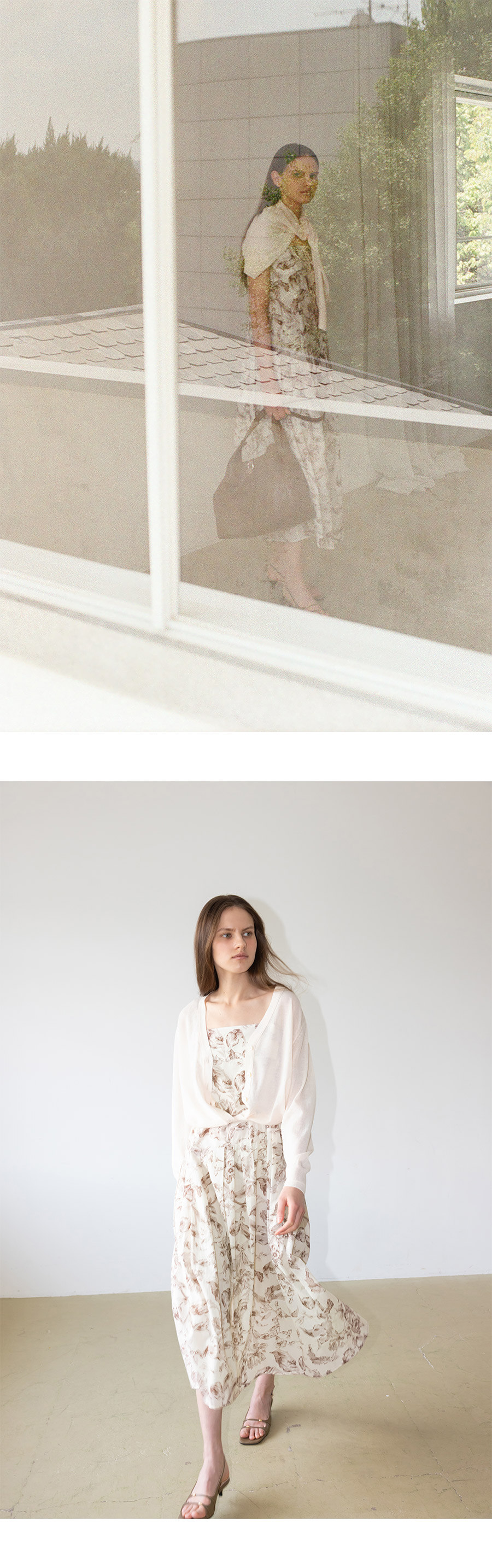 [LOEUVRE] Flower Pattern Bustier Layered Maxi Dress /追跡付 MUSINSA | LOEUVRE Flower Pattern Bustier Layered Maxi Dress