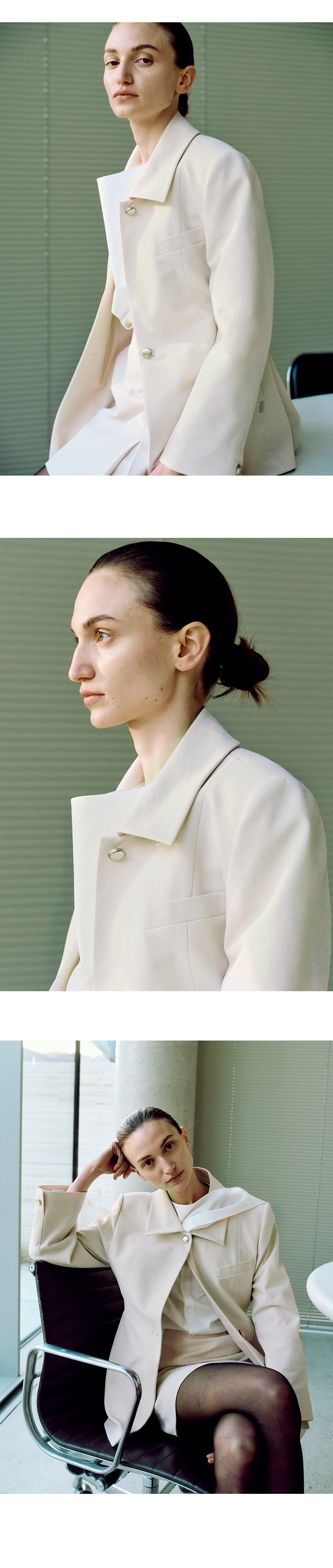 MUSINSA | LOEUVRE Twill Hourglass Jacket SW5SJ119-9A