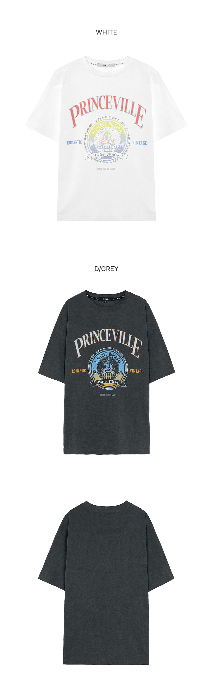 ★RAIVE★ PRINCEVILLE Print TShirt VW2SE114_2color PRINCEVILLE Print T-Shirt VW2SE114_2color - 레이브
