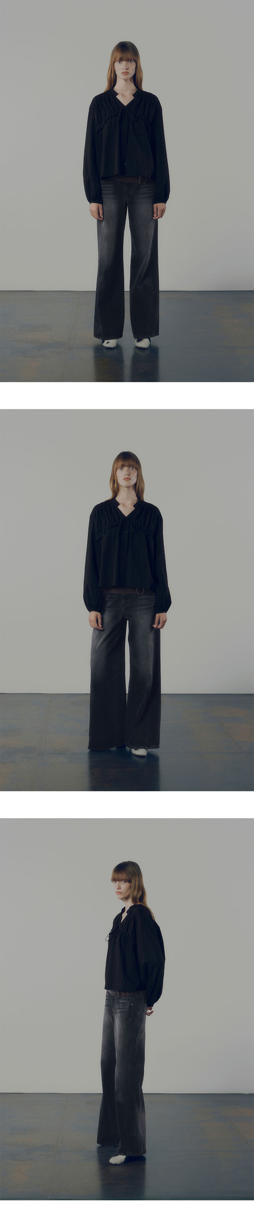 ★RAIVE★ Washing Wide Denim Pants in Black VJ4XL15110 MUSINSA | RAIVE Vintage Washing Wide Denim Pants in Black