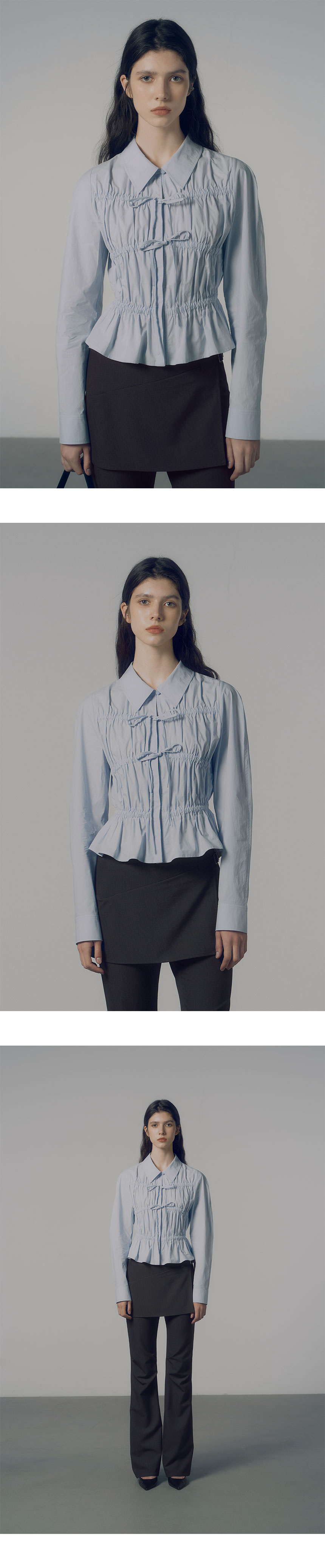 Ribbon Shirring Blouse VW4AB200_2color - 레이브