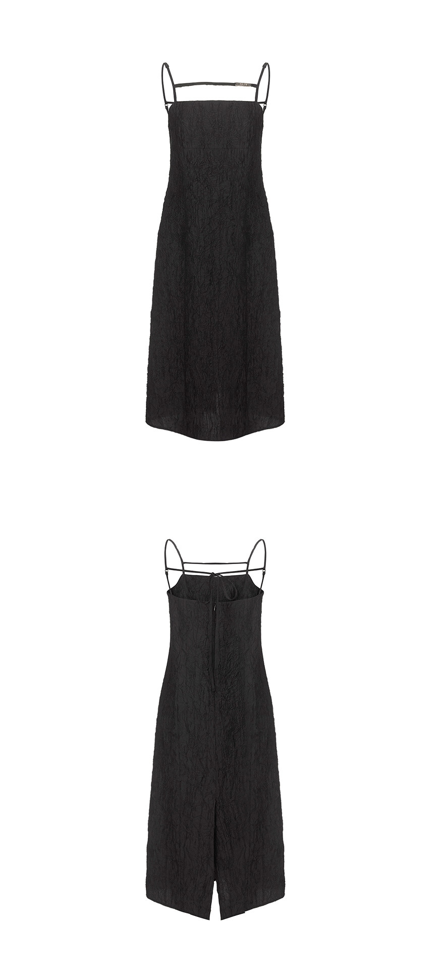 ★RAIVE★ String Wrinkle Onepiece in Black VW4AO30010 String Wrinkle One-piece in Black VW4AO300-10 - RAIVE