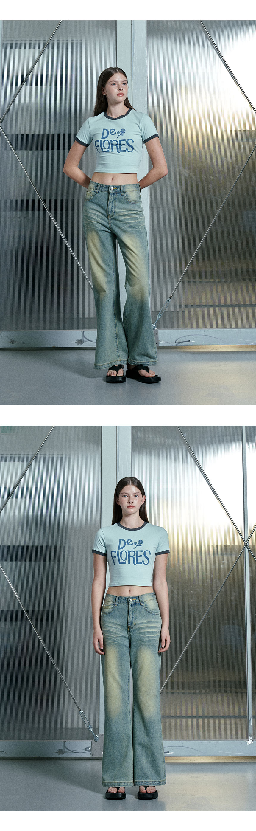 ★RAIVE★ Backless De Flores Tshirt in Mint VW4ME04431 Backless De Flores T-shirt in Mint VW4ME044-31 - 레이브