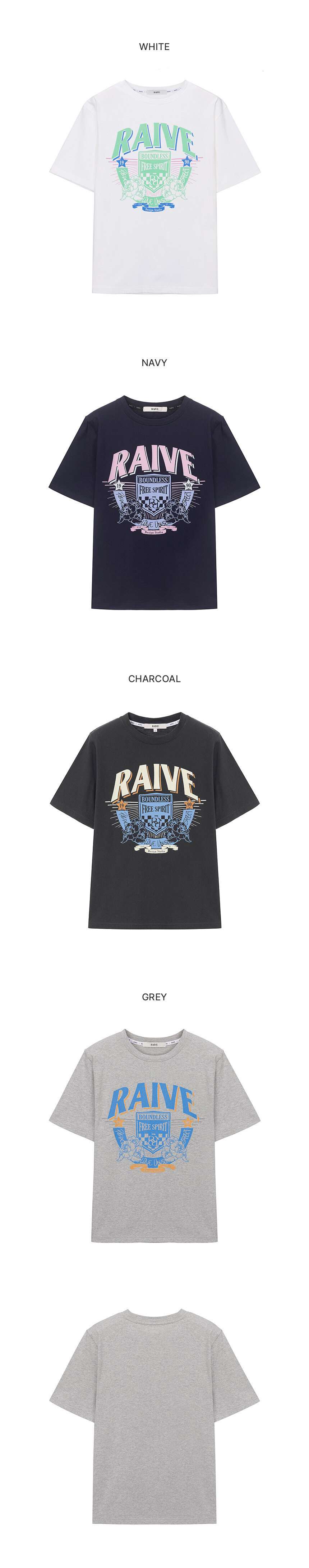 RAIVE Graphic T-shirt VW4ME059_4color - 레이브