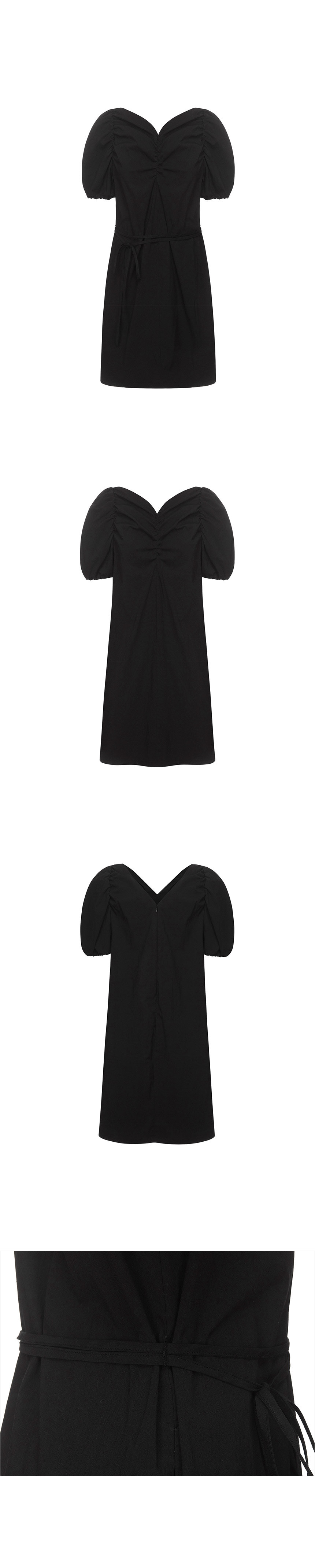 ★RAIVE★ Heart Neck Mini Dress in Black VW4MO22110 Shop the Ashe Crossover Back V Neck Mini Dress Black