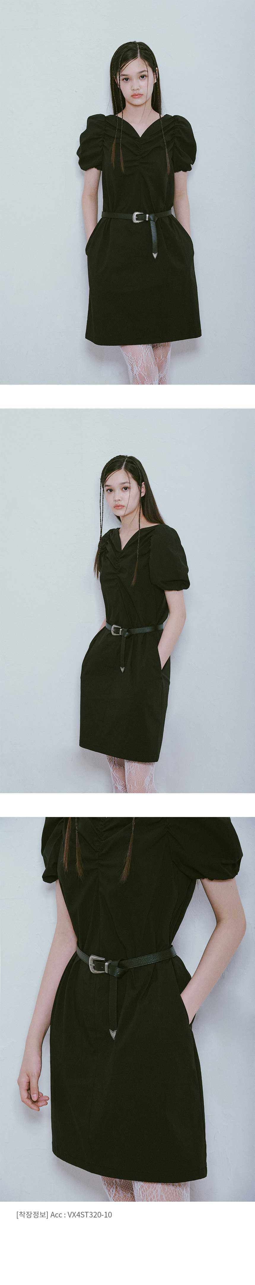 ★RAIVE★ Heart Neck Mini Dress in Black VW4MO22110 Heart Neck Mini Dress in Black VW4MO221-10 - RAIVE