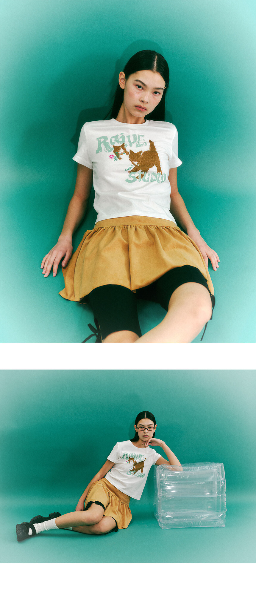 ★RAIVE★ RAIVE Cat TShirt VW4ME042_3color RAIVE Cat T-Shirt VW4ME042_3color - 레이브