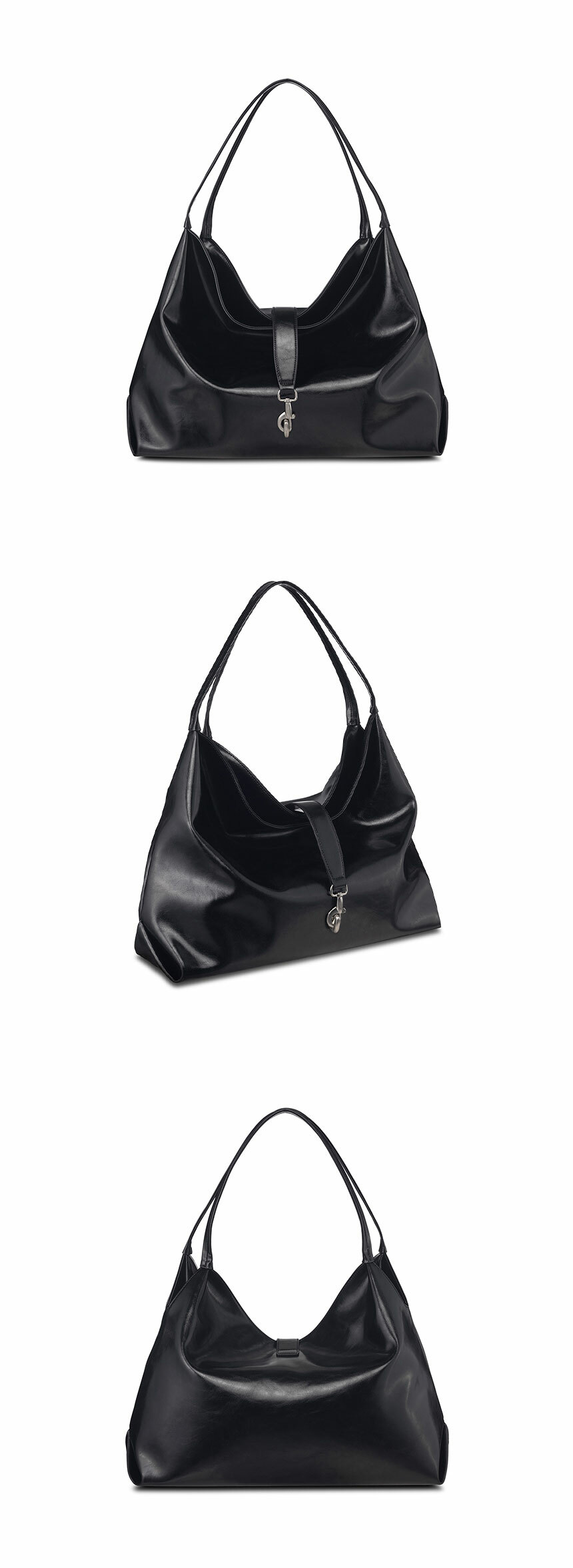 ●RAIVE● Hailey Small Shoulder Hailey Large Shoulder in Black UA5SB076-10 - 레이브