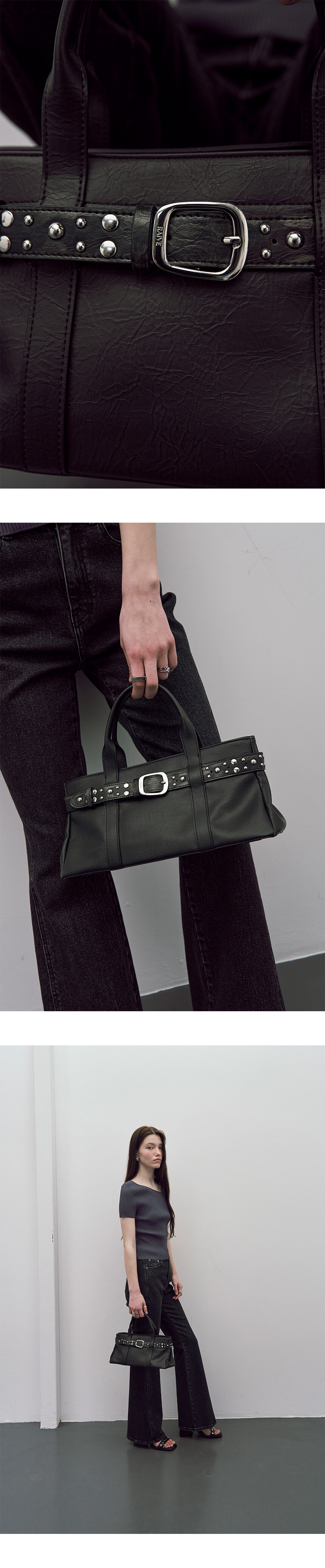 ●RAIVE● Lykke Tote in Black UB5SA077-10 Lykke Tote in Black UB5SA077-10 - RAIVE