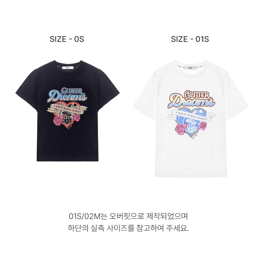 Glitter Dreams Graphic T-Shirt VW5ME609_3color - 레이브