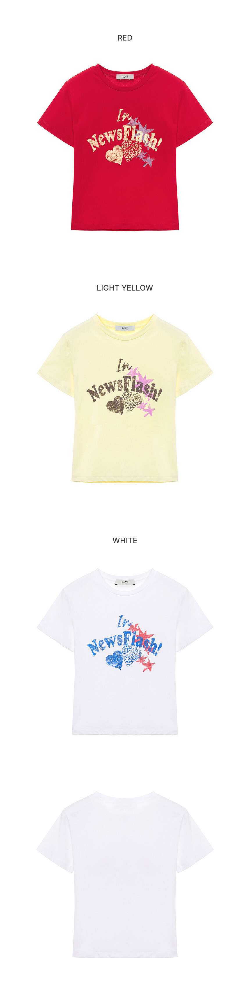 Raive-NEWSFLASH Grahpic T-shirt VW5ME613_3color│삼성물산