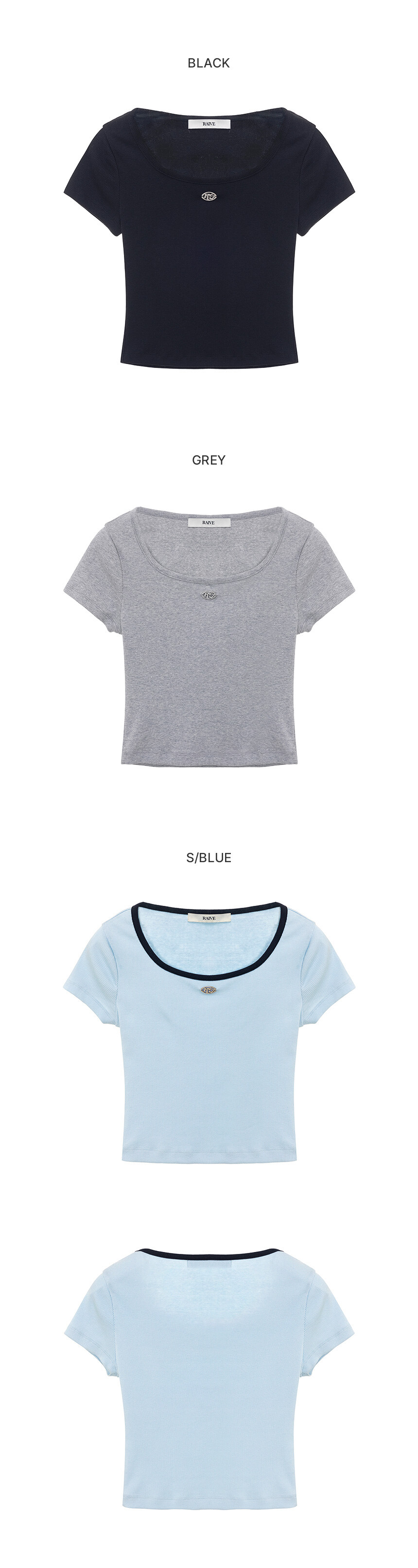 ★RAIVE★ Essential Symbol Basic Tshirt VW5ME620_3color Essential Symbol Basic T-shirt VW5ME620_3color - 레이브