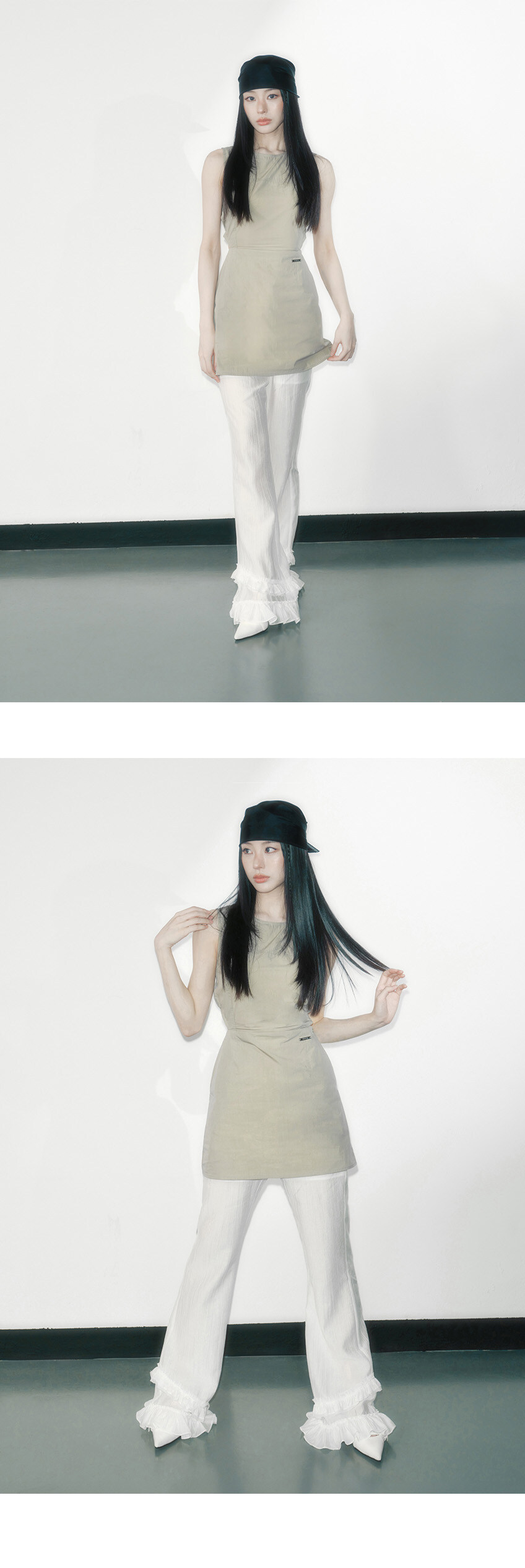 RAIVE ♥ Ruffled Hem Pants /追跡付 Ruffled Hem Pants VW5ML476_2color - RAIVE