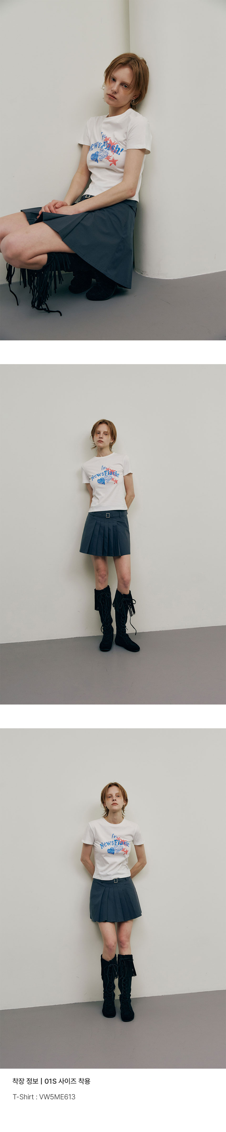 TSET) Pleat Belted Mini Skirt VW5MS490_2color - RAIVE