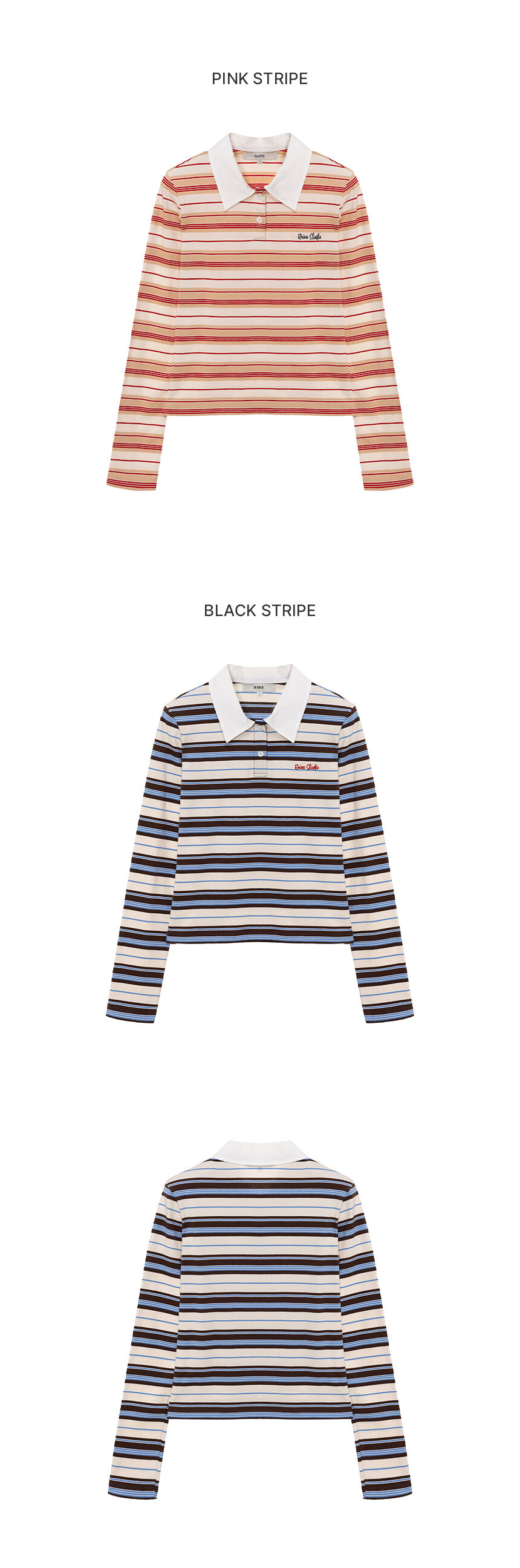 ●RAIVE● Slim fit Rugby T-Shirt VW5SE513_2color Slim fit Rugby T-Shirt VW5SE513_2color - RAIVE
