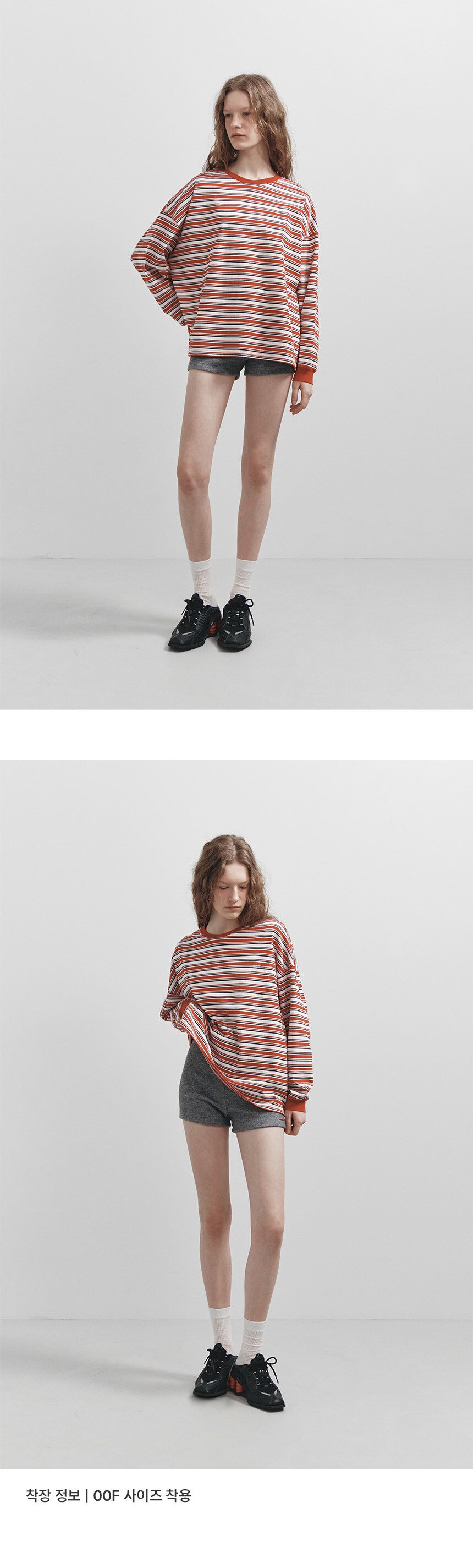 Stripe Overfit Long Sleeve T-shirt VW5SE515_3color - 감도