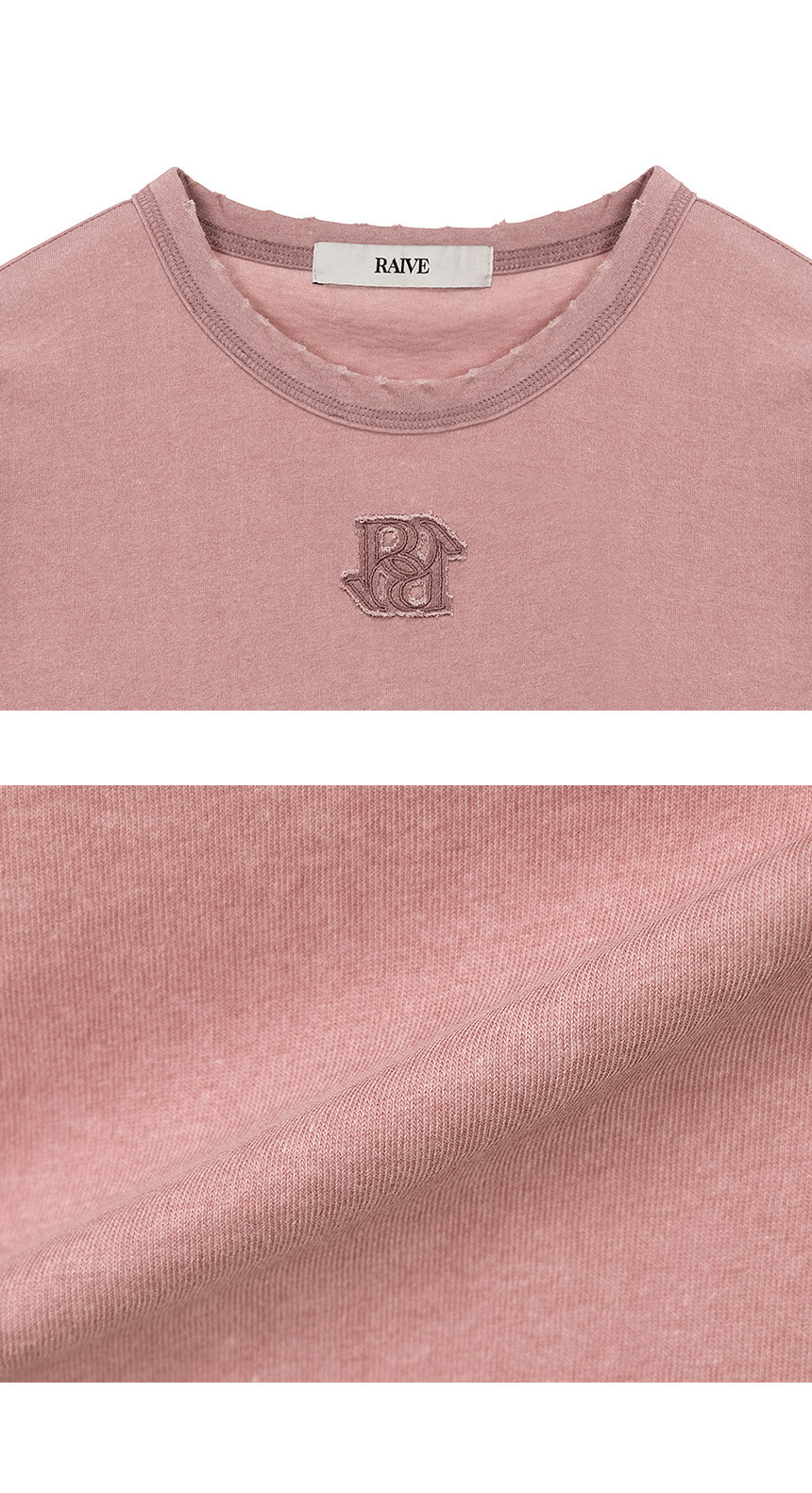 ★RAIVE★ Pigment New Embroidered Tshirt VW5SE520_3color Pigment New Embroidered T-shirt VW5SE520_3color - 레이브