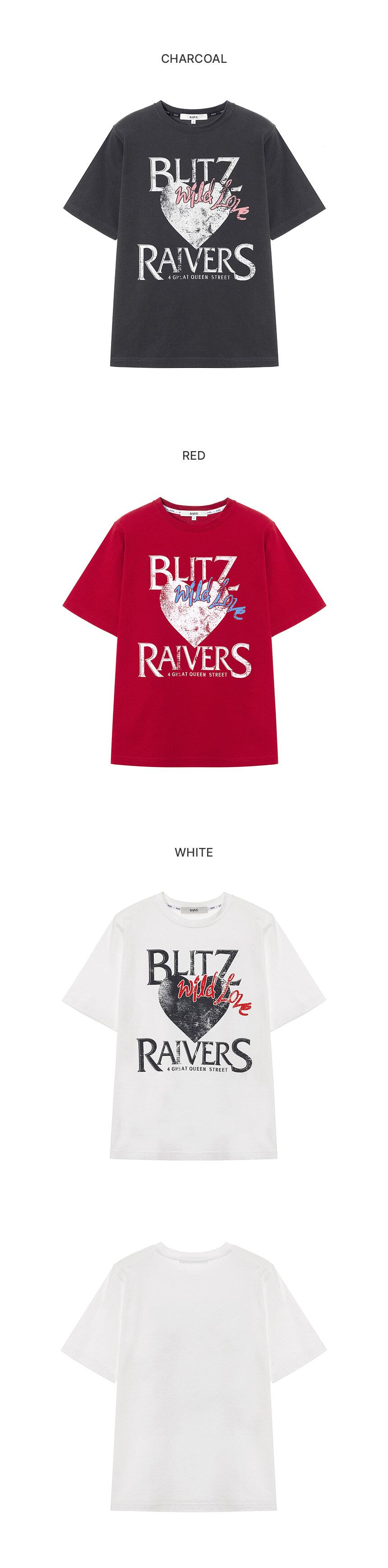 RAIVE ♥ Blitz Ravers Graphic T-shirt / 追跡付 Blitz Ravers Graphic T-shirt_3color | ファッション通販サイト