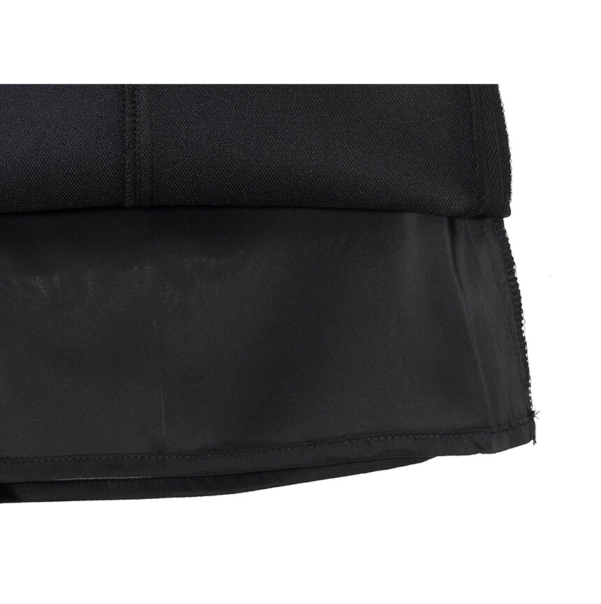 ★RAIVE★ Buckle Detail Mini Skirt in Black VW5SS07110 louis-vuitton-floral-lace-mini
