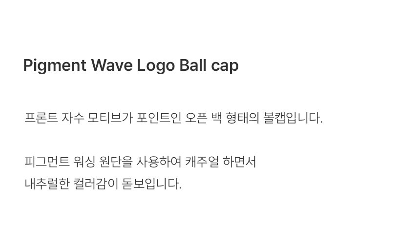 RAIVE ♥ Pigment Wave Logo Ball cap /追跡付 Pigment Wave Logo Ball cap VX5MA321_3color - RAIVE